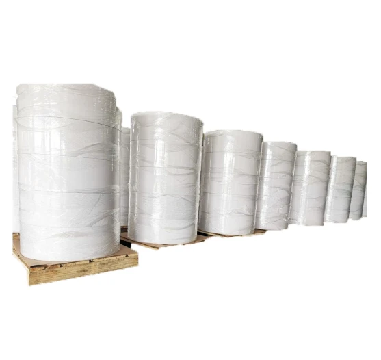 Custom Adhesive Paper Film Semi-Gloss Coated Jumbo Roll Self-Adhesive Label