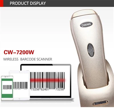 CW7200W lav prisbeholdning bærbar hurtig håndholdt stregkodelæser sammensat tastaturport USB Port Industrial stregkodescanner